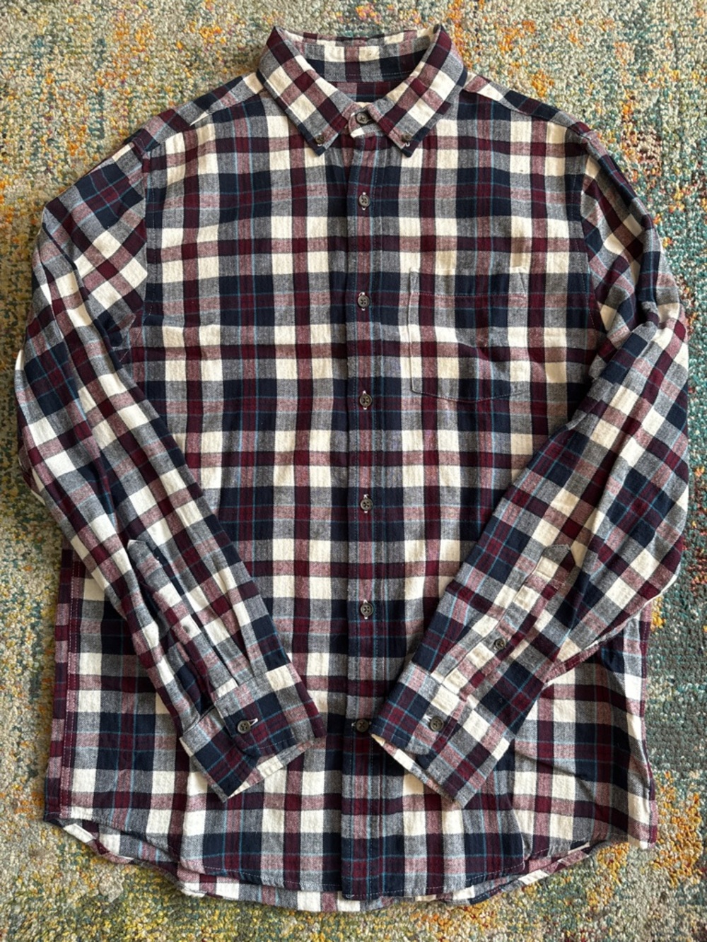 St. John’s Bay Casual Button Down Flannel Shirt